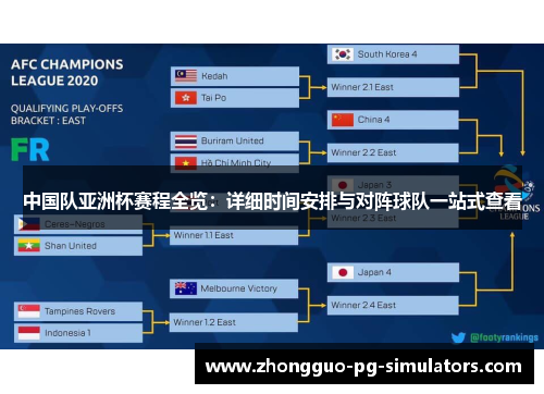 中国队亚洲杯赛程全览:详细时间安排与对阵球队一站式查看 中国队亚洲杯赛程全览:详细时间安排与对阵球队一站式查看